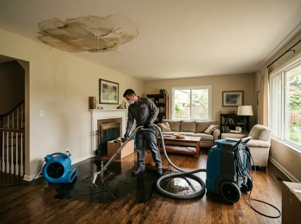 attic-pipe-burst-ceiling-drip-008 — frequently asked questions, Water Damage Restoration & Carpet Care in Camanche, IA